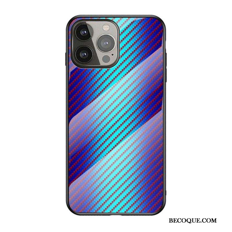 Coque iPhone 13 Pro Verre Trempé Fibre Carbone