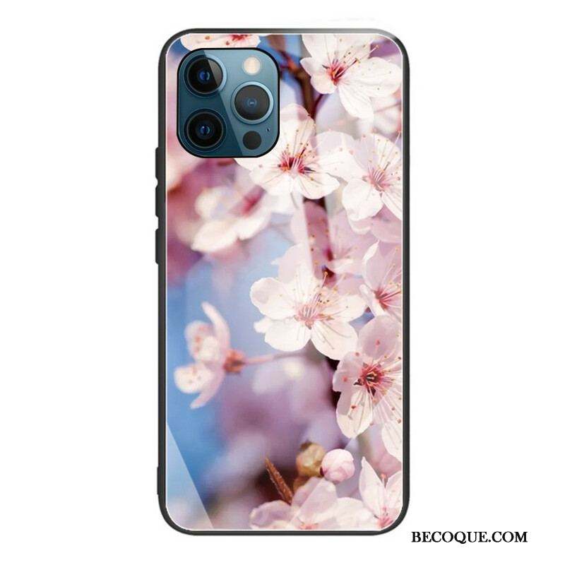 Coque iPhone 13 Pro Verre Trempé Fleurs Réalistes