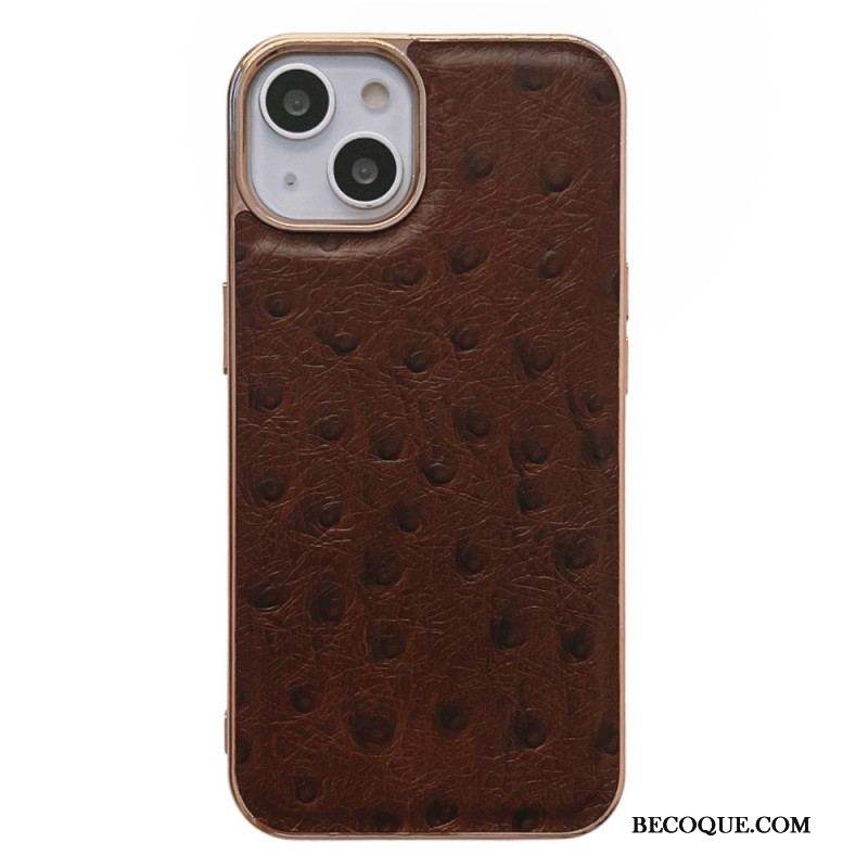 Coque iPhone 14 Cuir Véritable Texturé