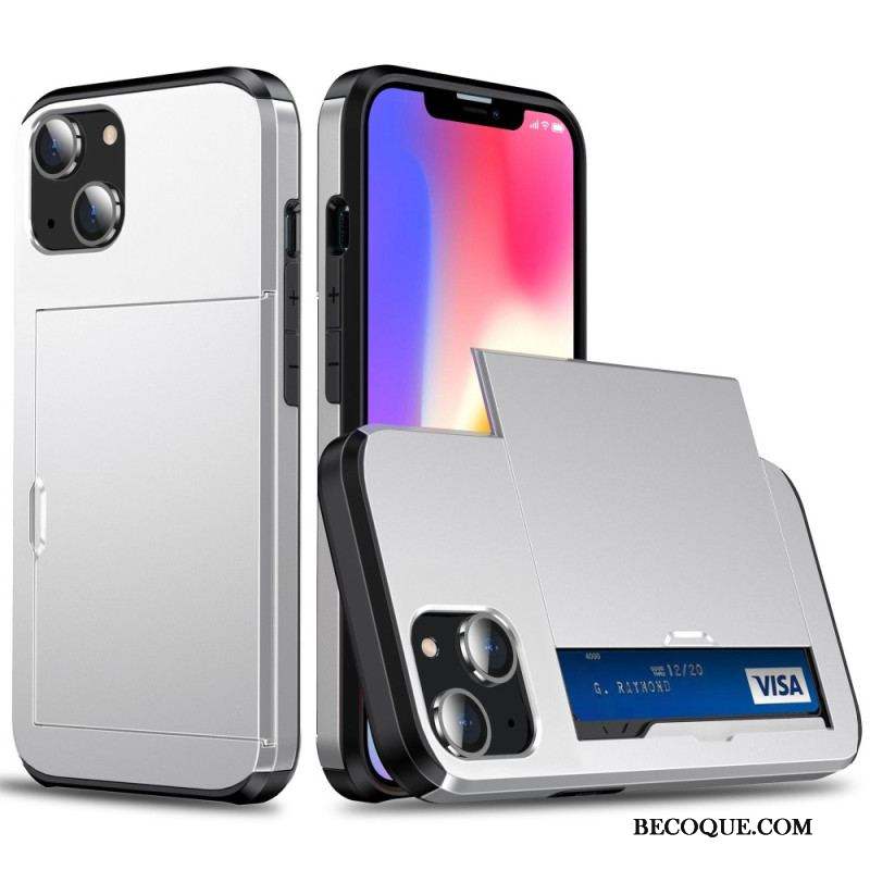 Coque iPhone 14 Deux Porte-Cartes à Glissière