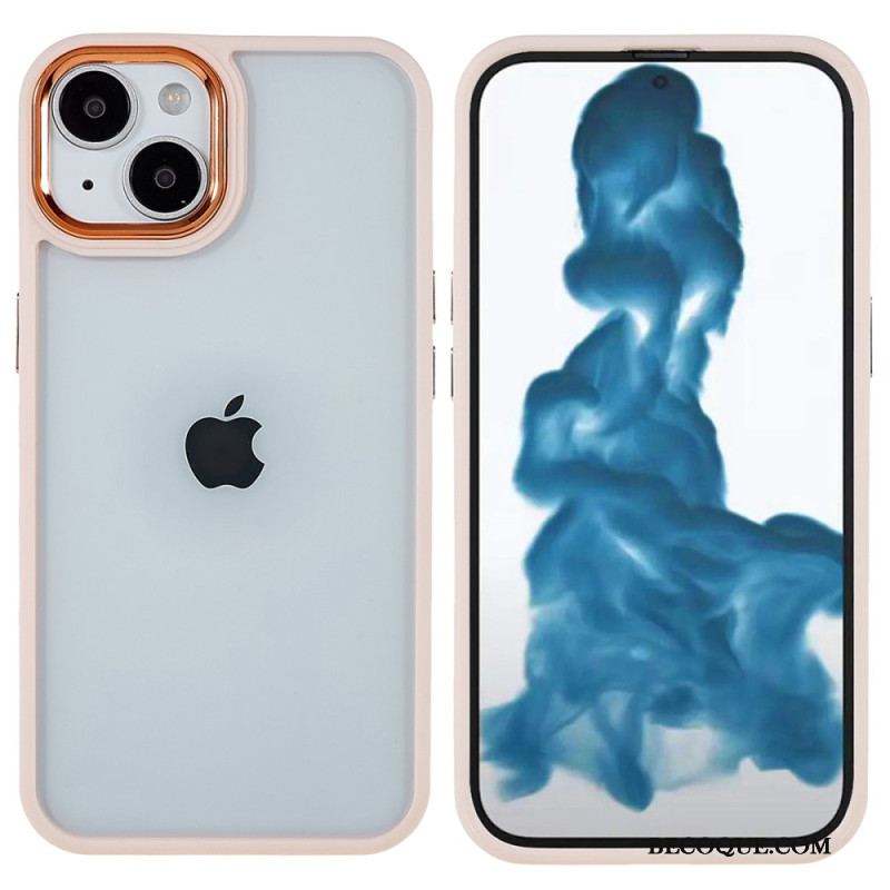 Coque iPhone 14 Plus Acrylique Rebords Silicone