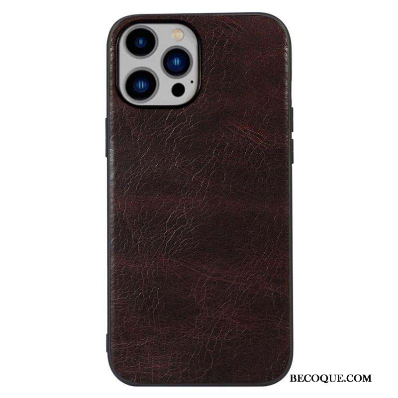 Coque iPhone 14 Plus Cuir Véritable