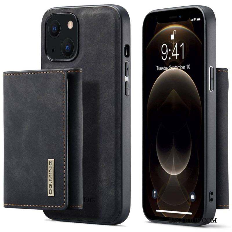 Coque iPhone 14 Plus Porte-Cartes Détachable DG.MING