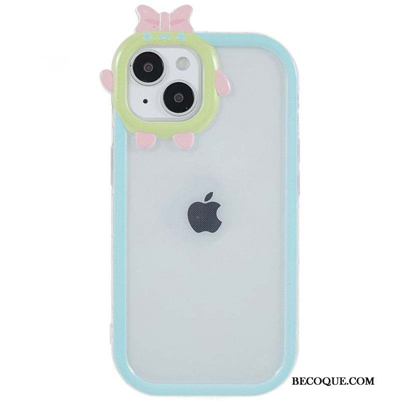 Coque iPhone 14 Plus Transparente et Protection Lentille Amusante