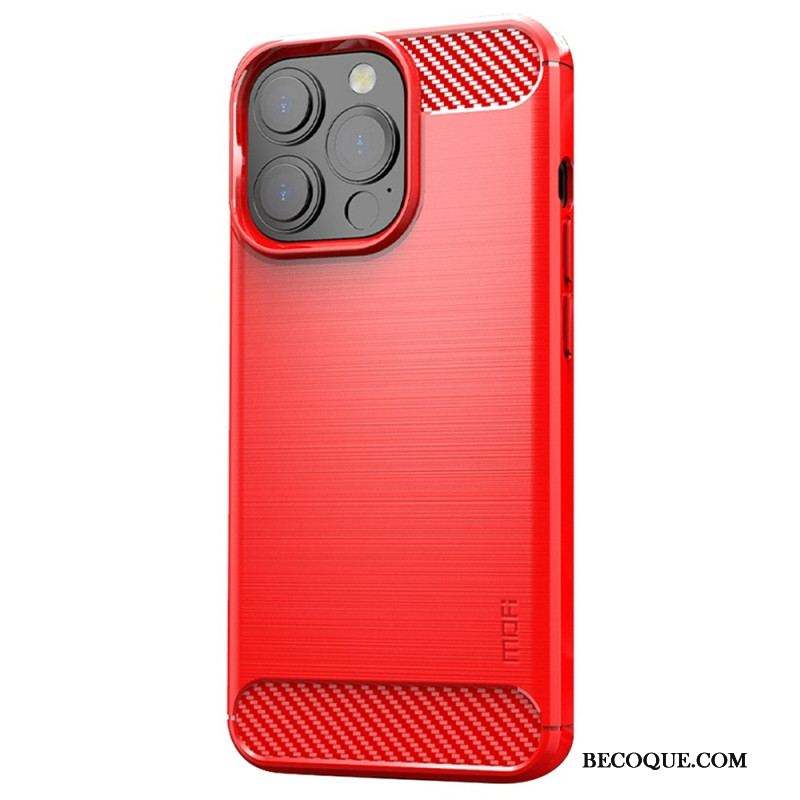 Coque iPhone 14 Pro Fibre Carbone Brossée MOFI