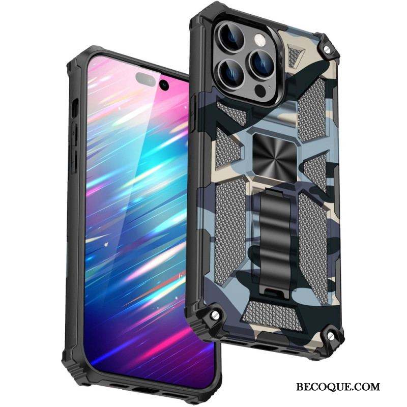 Coque iPhone 14 Pro Max Camouflage Support Amovible