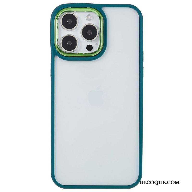 Coque iPhone 14 Pro Max Transparente Rebords Colorés