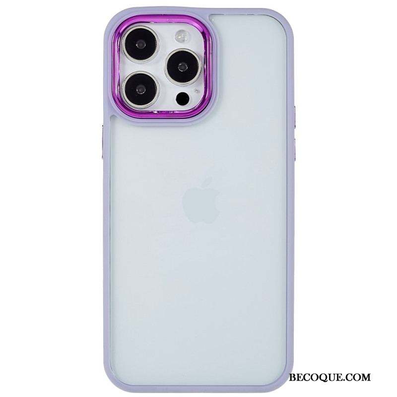 Coque iPhone 14 Pro Max Transparente Rebords Colorés