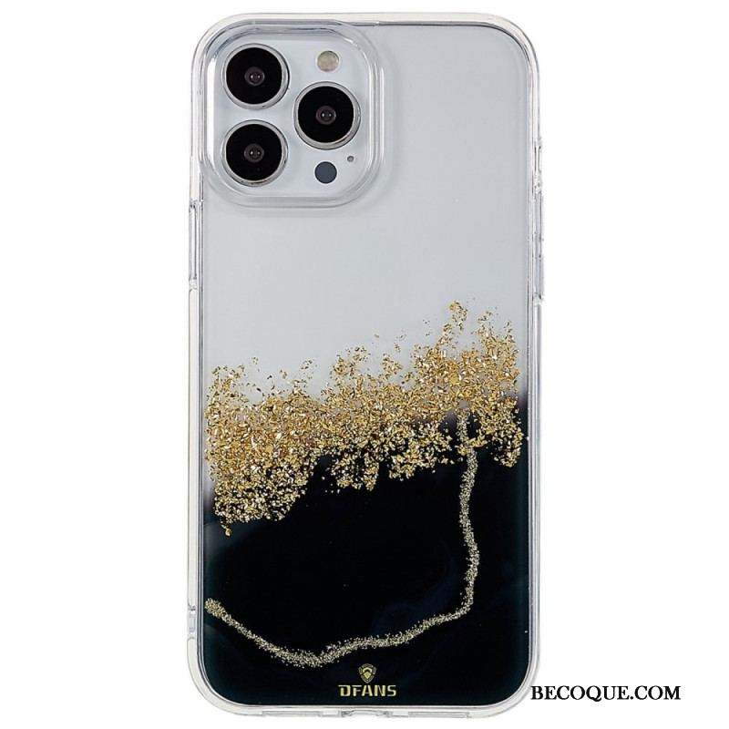 Coque iPhone 14 Pro Paillettes Art