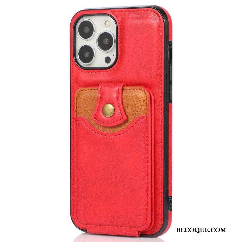 Coque iPhone 14 Pro Porte-Cartes Rabattable