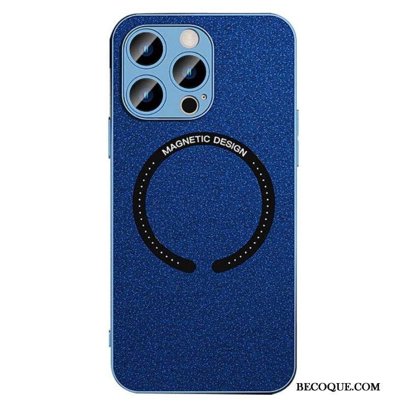 Coque iPhone 14 Pro Simili Cuir Compatible Magsafe