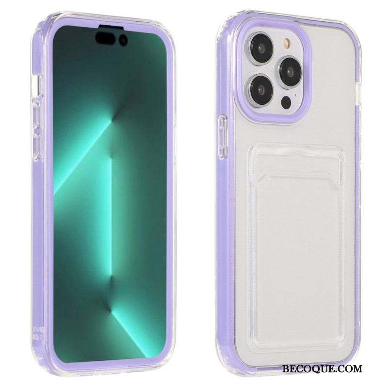 Coque iPhone 14 Pro Transparente Porte-Carte