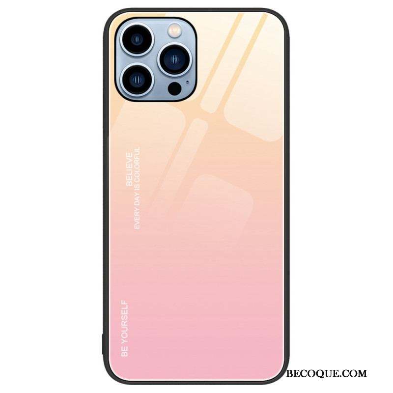 Coque iPhone 14 Pro Verre Trempé Be Yourself