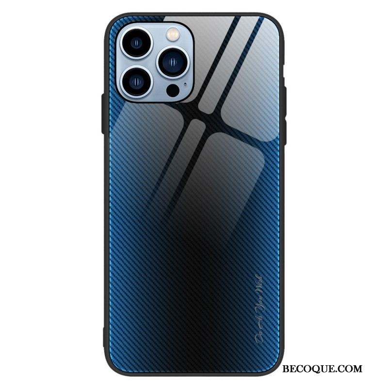 Coque iPhone 14 Pro Verre Trempé Fibre Carbone Classique