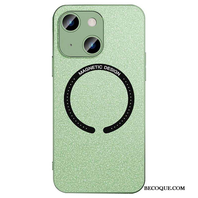 Coque iPhone 14 Simili Cuir Compatible Magsafe