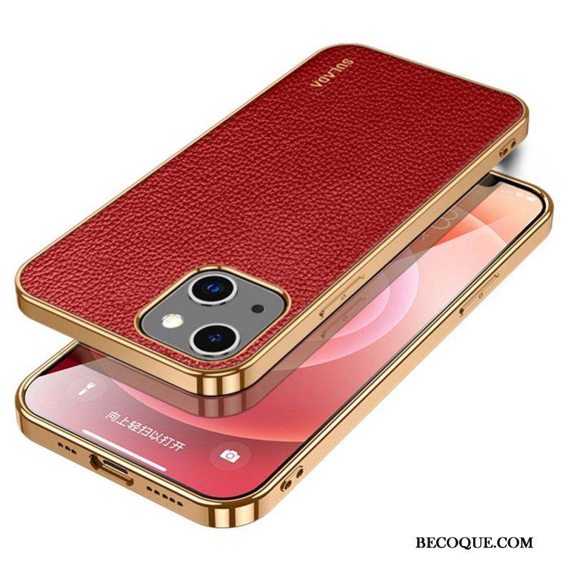 Coque iPhone 14 Style Cuir SULADA