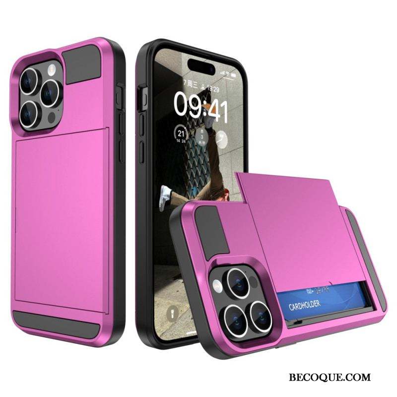 Coque iPhone 15 Plus Porte-Carte à Glissière