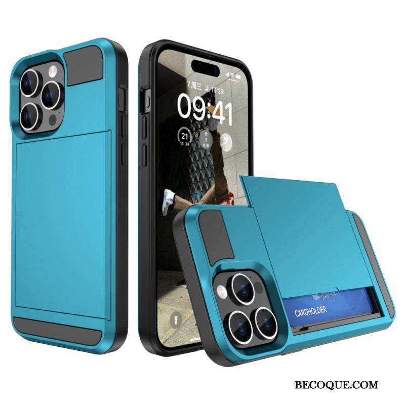 Coque iPhone 15 Plus Porte-Carte à Glissière