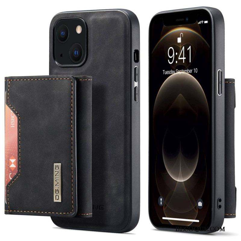 Coque iPhone 15 Plus Porte-Cartes Détachable DG.MING