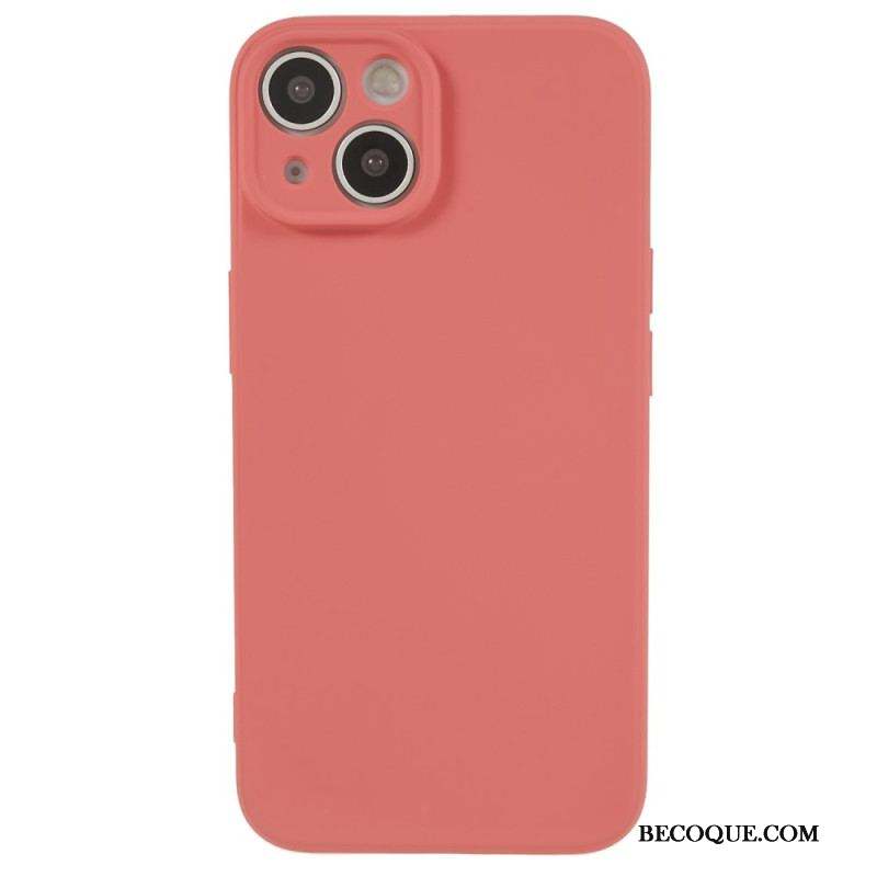 Coque iPhone 15 Plus Silicone Pastel et Microfibre