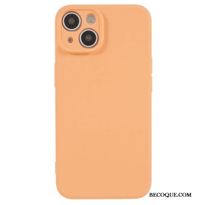 Coque iPhone 15 Plus Silicone Pastel et Microfibre