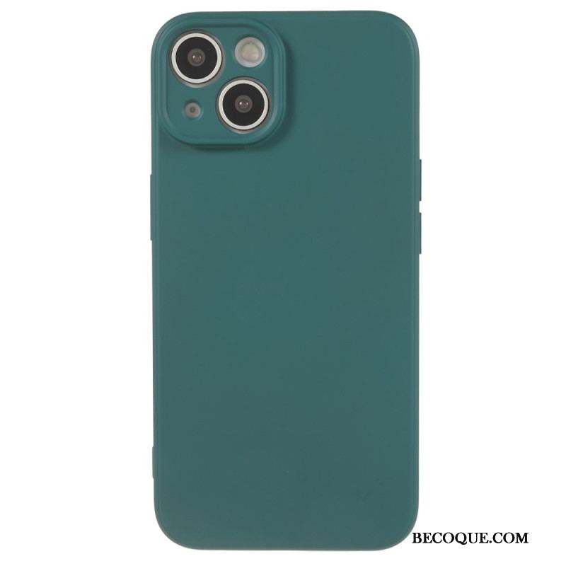 Coque iPhone 15 Plus Silicone Pastel et Microfibre