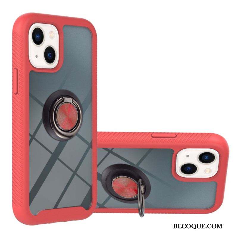 Coque iPhone 15 Plus Transparente avec Anneau-Support