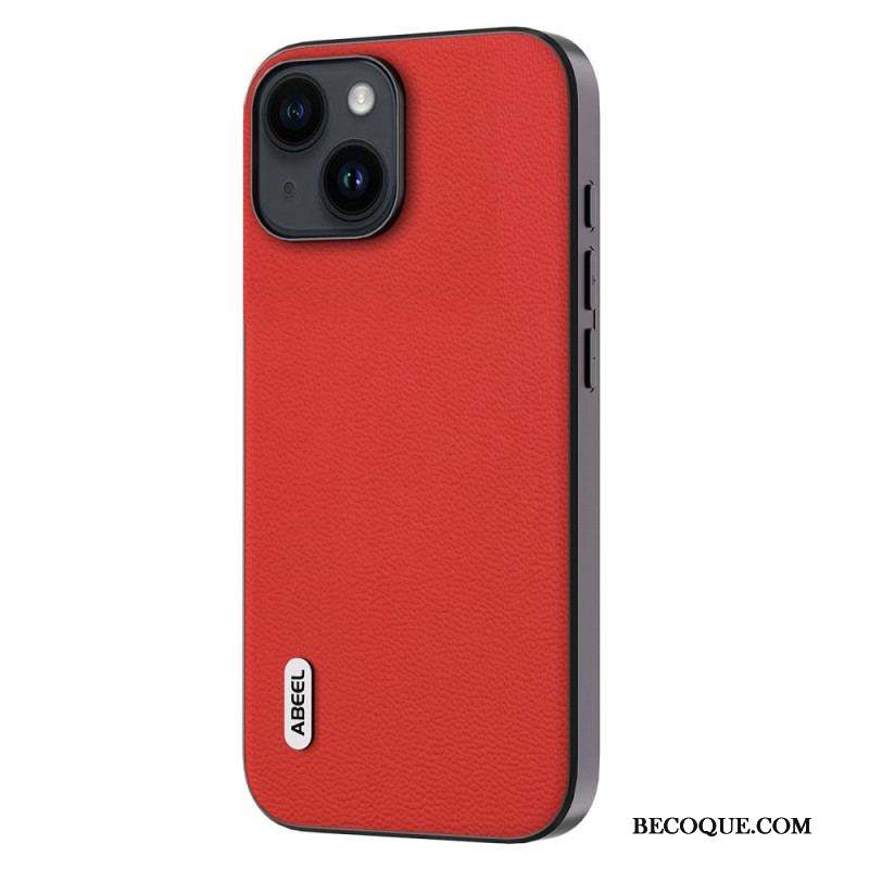 Coque iPhone 15 Plus Véritable Cuir ABEEL