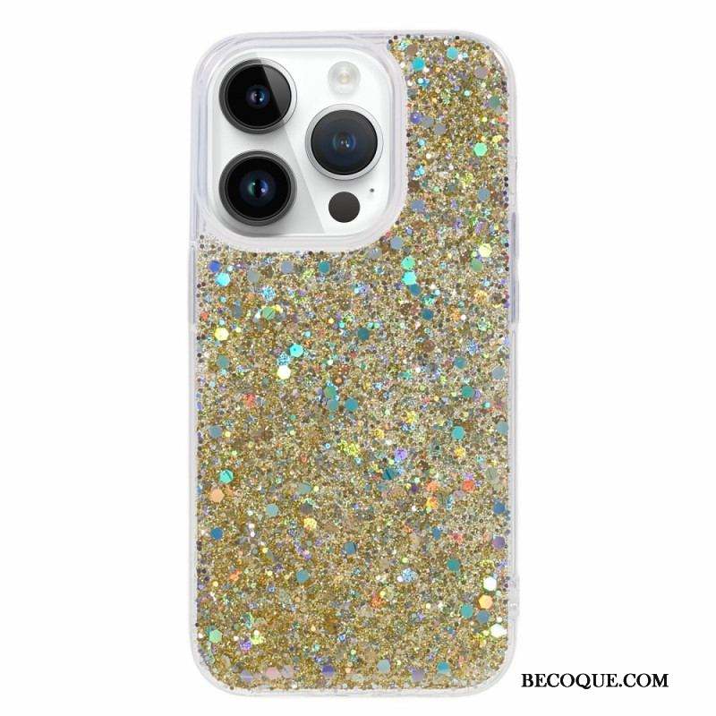 Coque iPhone 15 Pro Juste Paillettes