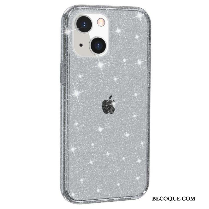 Coque iPhone 15 Transparente Paillettes