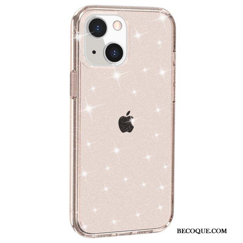 Coque iPhone 15 Transparente Paillettes