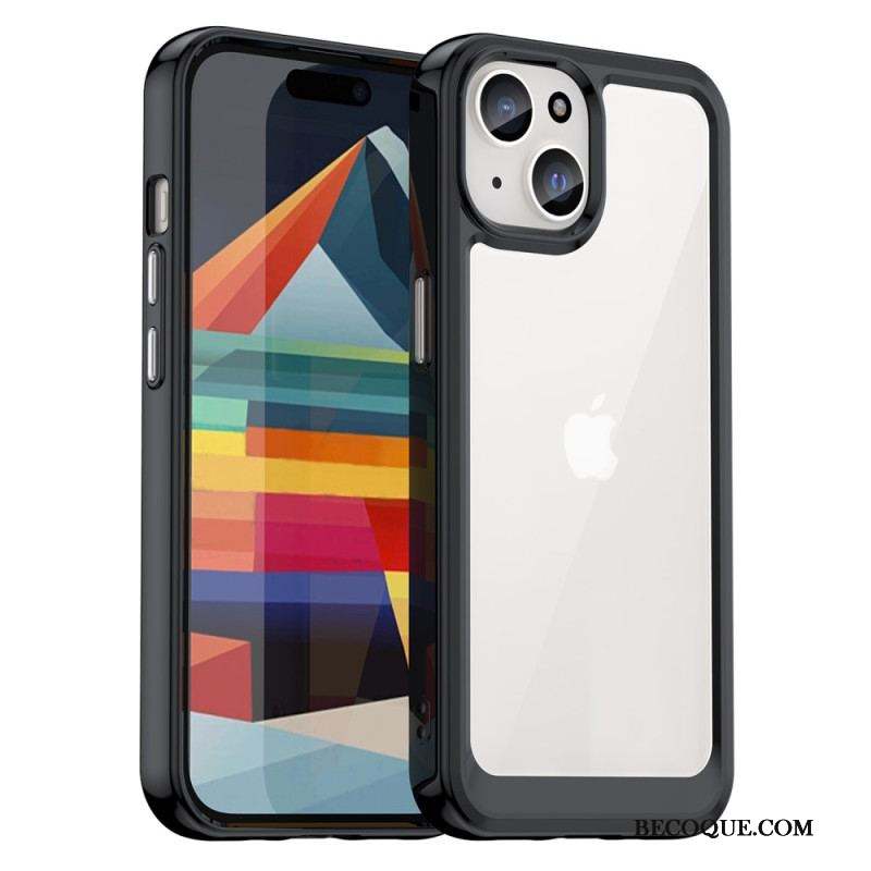 Coque iPhone 15 Transparente Rebords Silicone