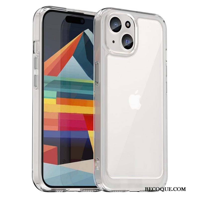 Coque iPhone 15 Transparente Rebords Silicone