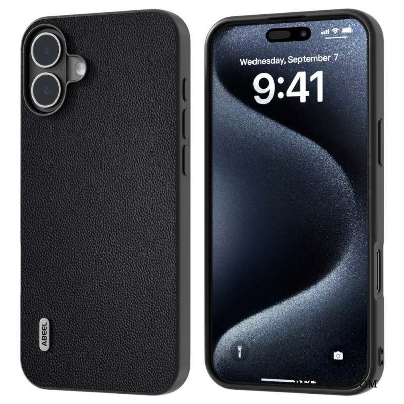 Coque iPhone 16 Cuir Véritable ABEEL