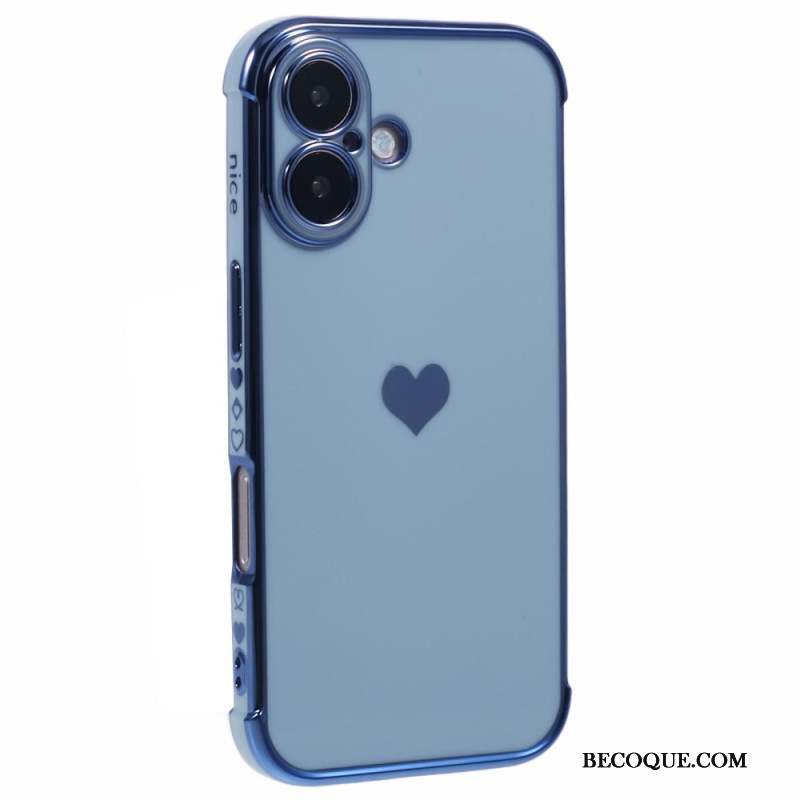 Coque iPhone 16 Motif Coeur