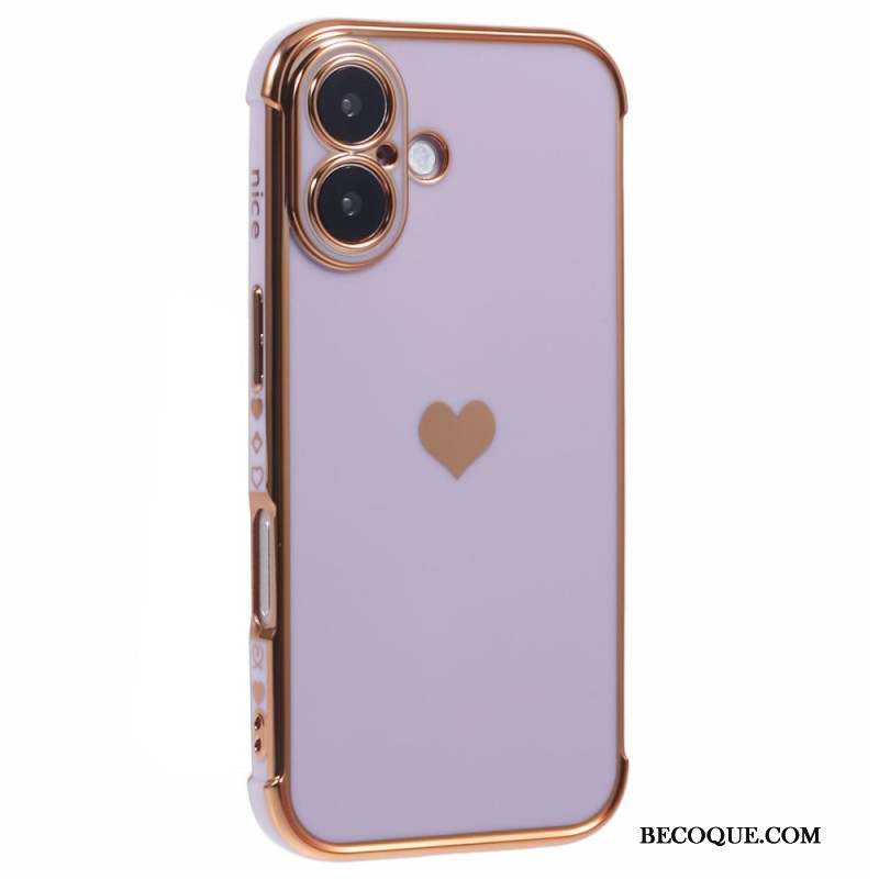 Coque iPhone 16 Motif Coeur