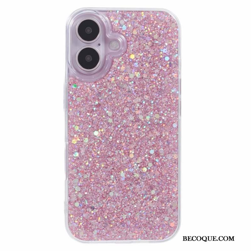 Coque iPhone 16 Paillettes