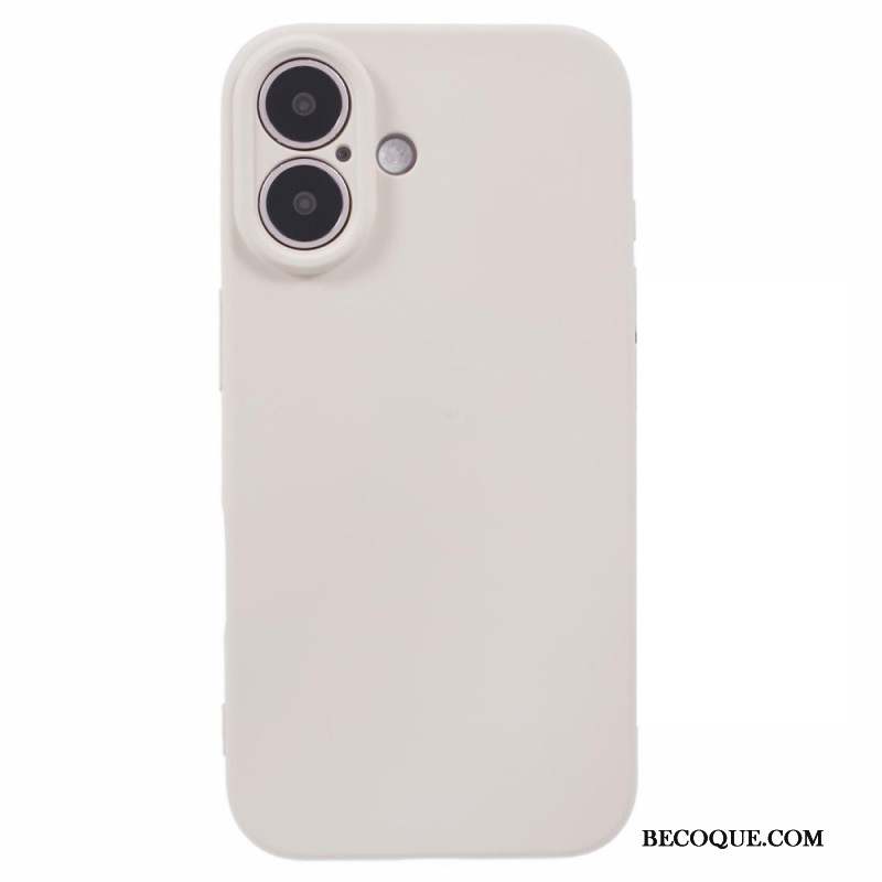 Coque iPhone 16 Plus Silicone Doublure Fibre