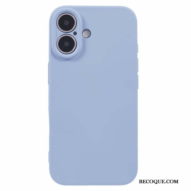 Coque iPhone 16 Plus Silicone Doublure Fibre