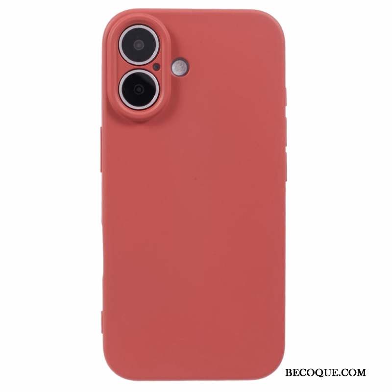 Coque iPhone 16 Plus Silicone Doublure Fibre