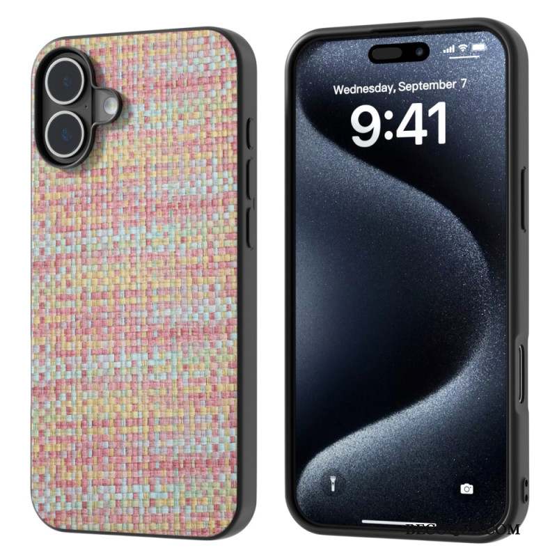 Coque iPhone 16 Plus Texture Raffinée