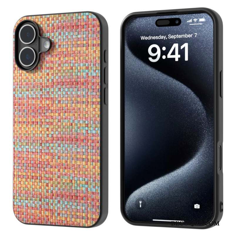 Coque iPhone 16 Plus Texture Raffinée