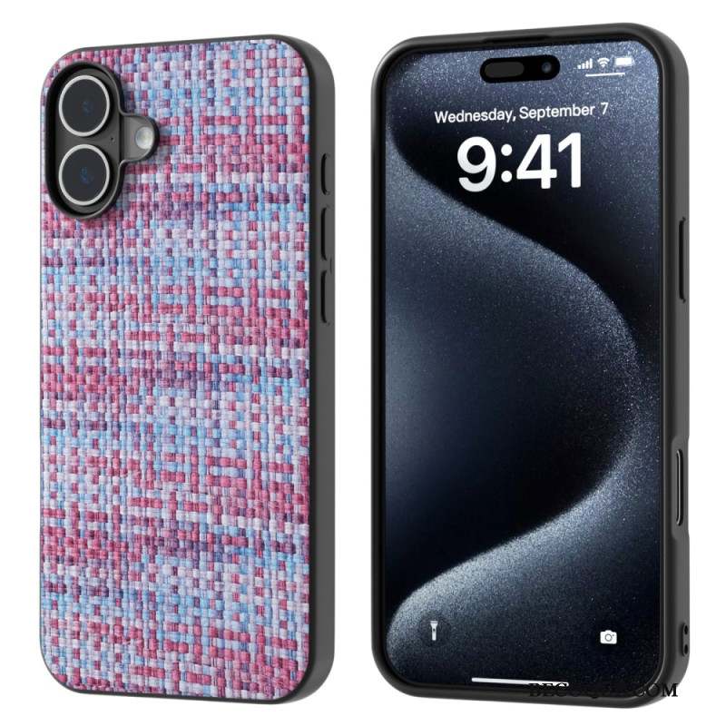 Coque iPhone 16 Plus Texture Raffinée