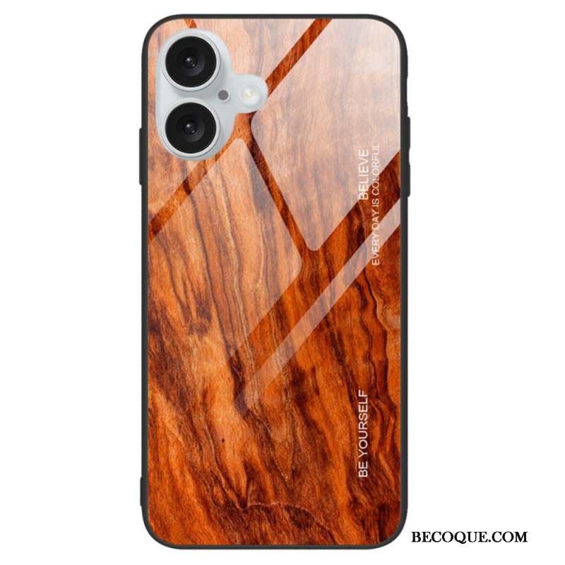 Coque iPhone 16 Plus Vere Trempé Bois