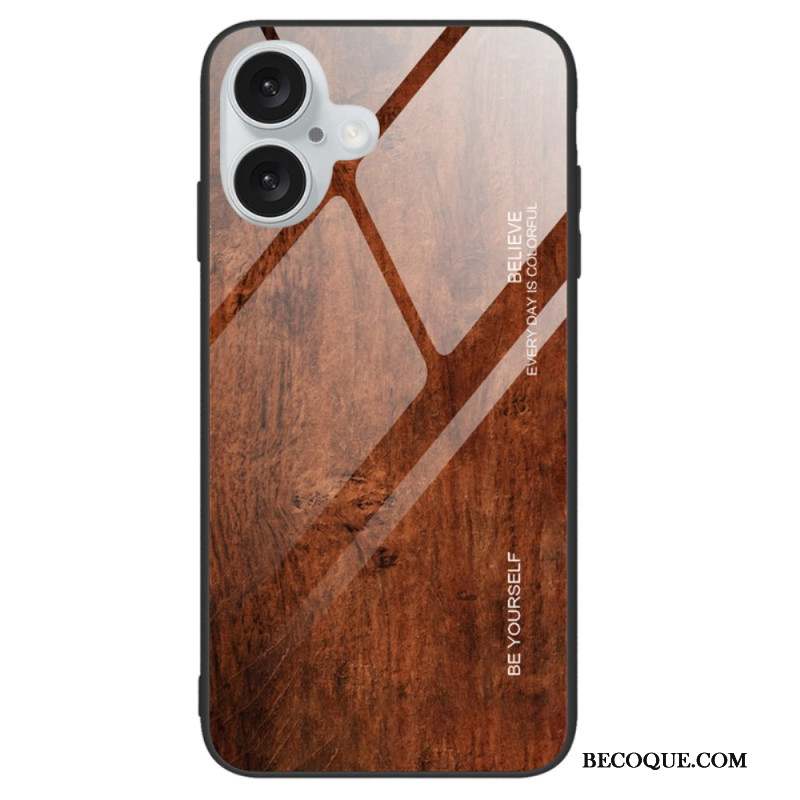 Coque iPhone 16 Plus Vere Trempé Bois