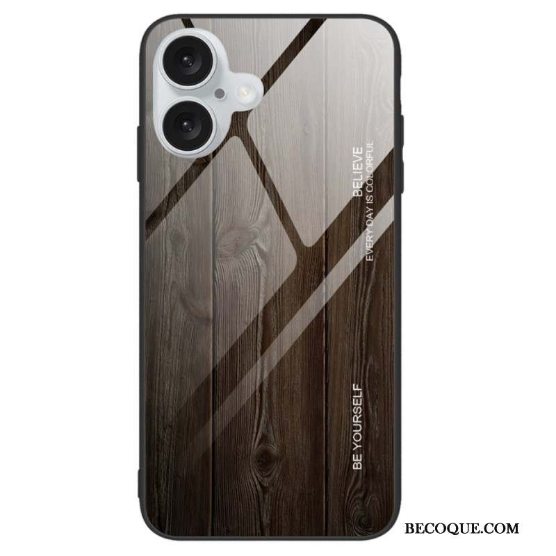 Coque iPhone 16 Plus Vere Trempé Bois