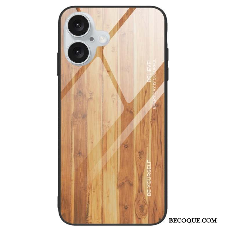 Coque iPhone 16 Plus Vere Trempé Bois