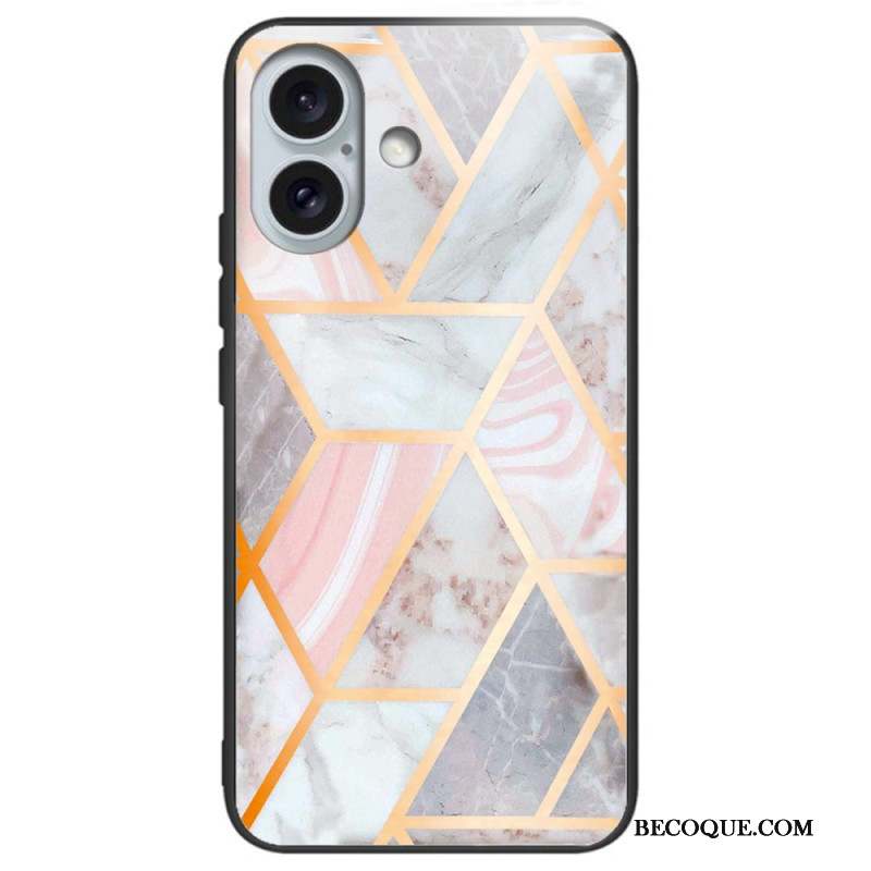 Coque iPhone 16 Plus Verre Trempé Motif