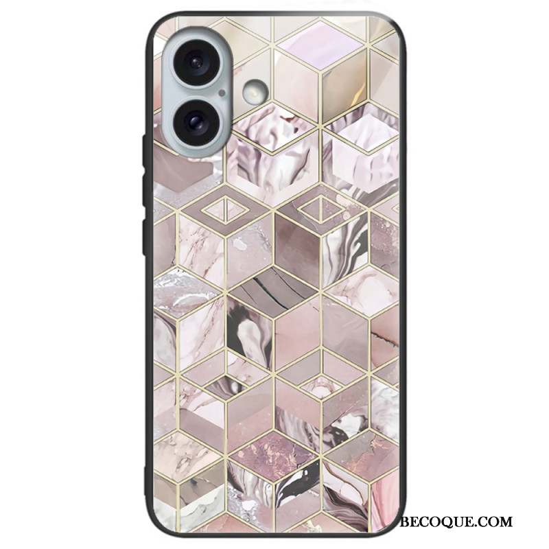 Coque iPhone 16 Plus Verre Trempé Motif