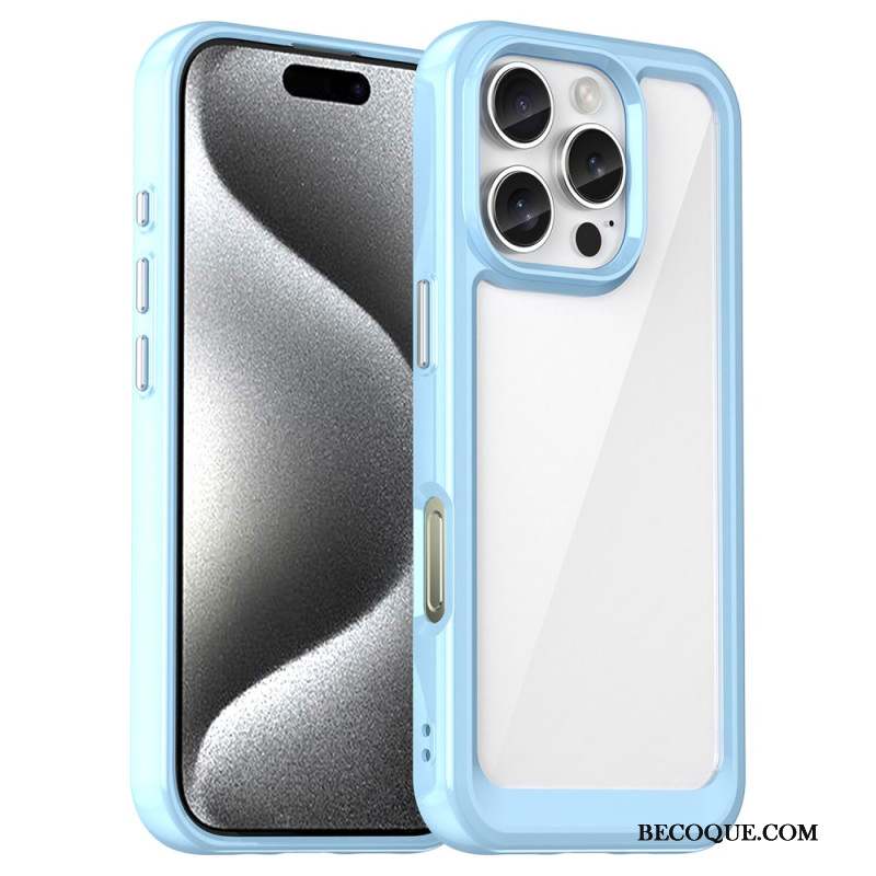 Coque iPhone 16 Pro Acrylique et Silicone